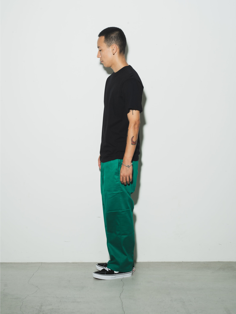 フレックス ワーク クロップドパンツ 詳細画像 green 2