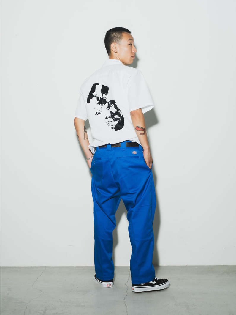 フレックス ワーク クロップドパンツ 詳細画像 blue 2