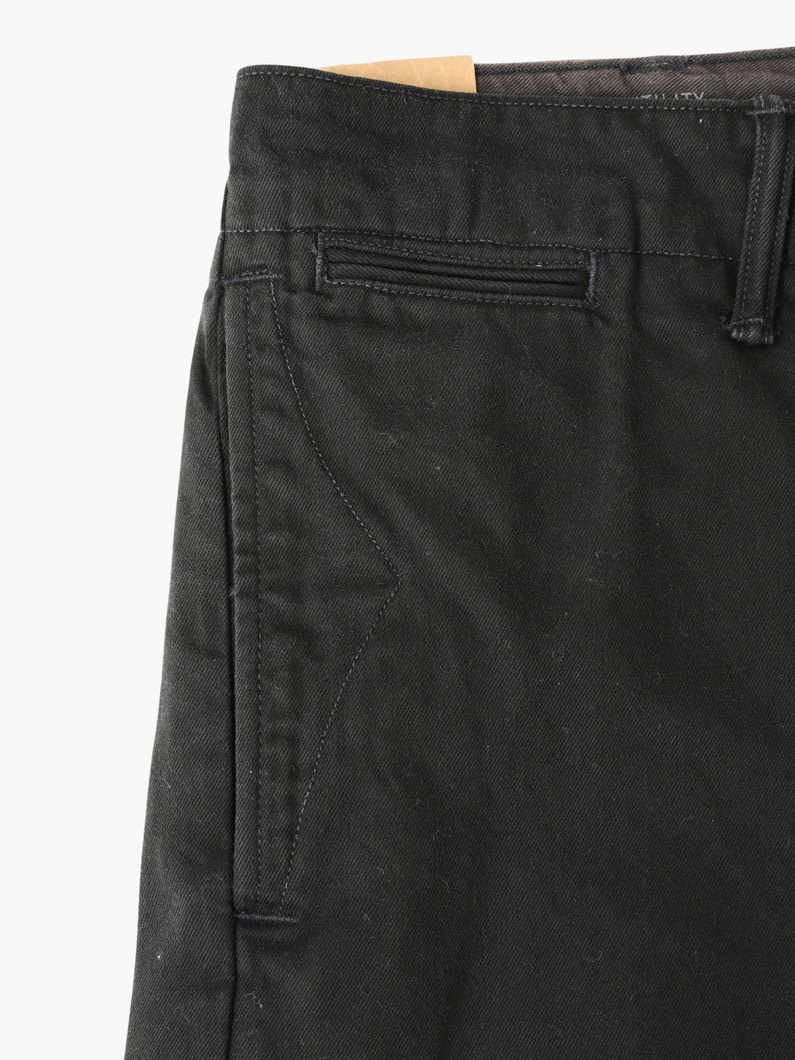 Officer's Flat Chino Pants 詳細画像 black 3