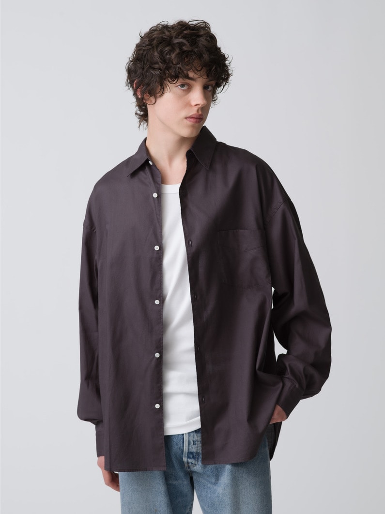 Albini Oxford Shirt 詳細画像 charcoal gray