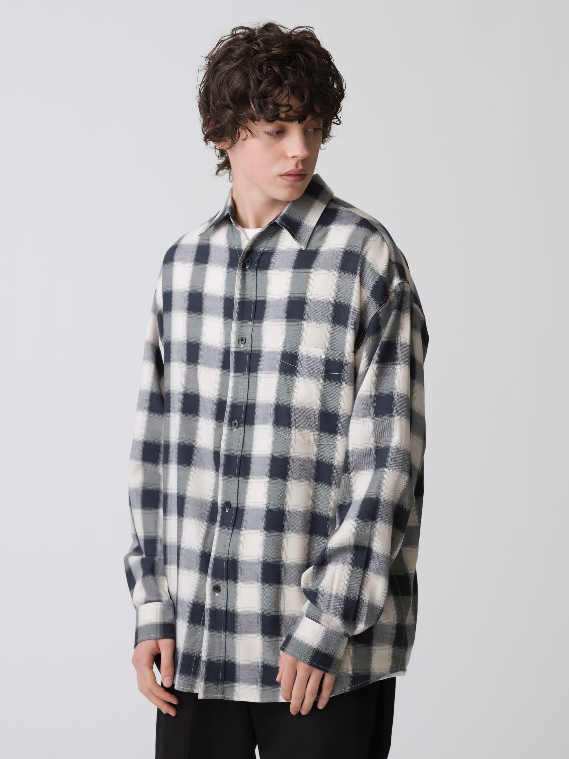 Organic Cotton Ombre Checked Shirt｜RHC(アールエイチシー)｜Ron Herman