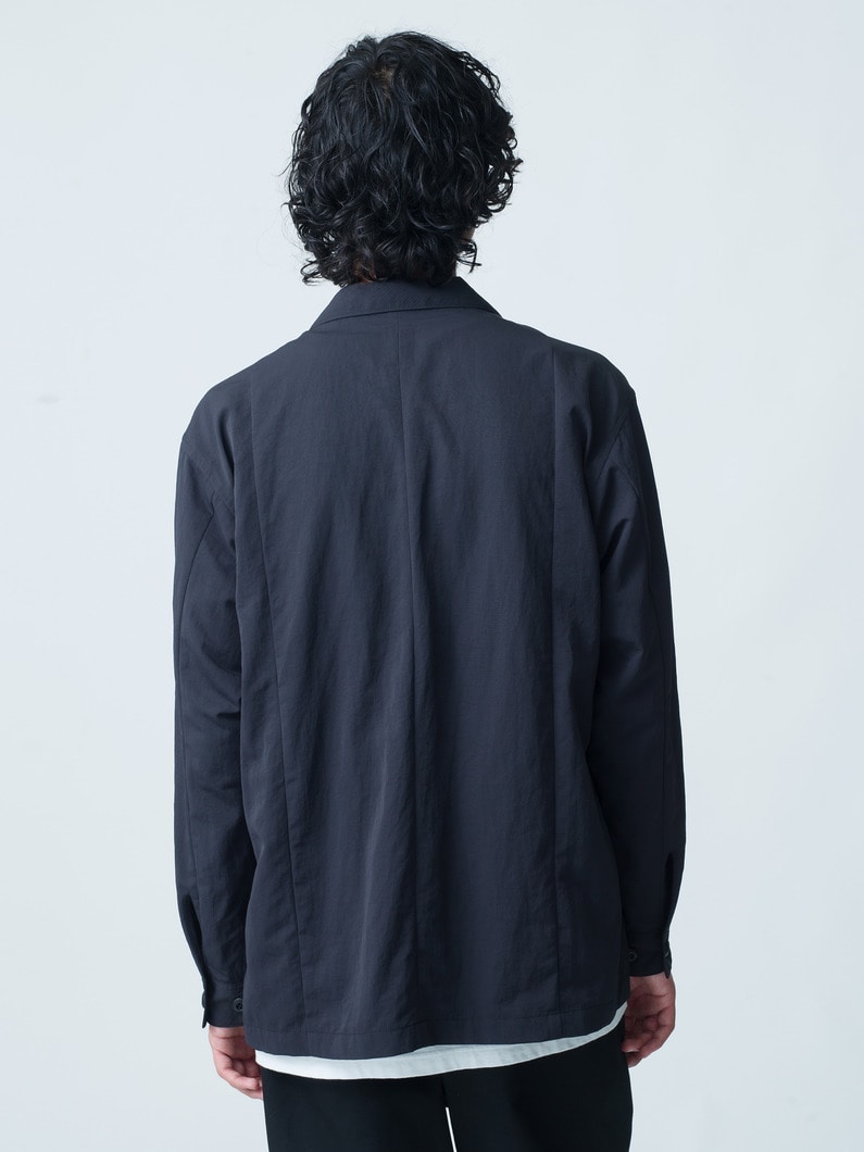 Center Striped Utility Shirt 詳細画像 black 2