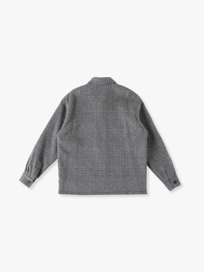 Manteco Checked CPO Shirt 詳細画像 gray 1