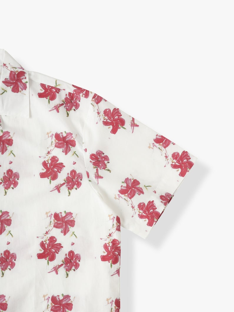 Hibiscus Shirt 詳細画像 white 2