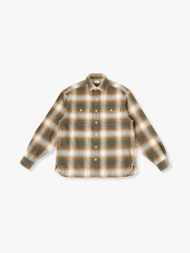 Nep Checked Shirt 詳細画像 olive 4