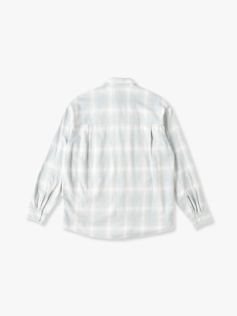 Indigo Checked Shirt 詳細画像 light gray 1