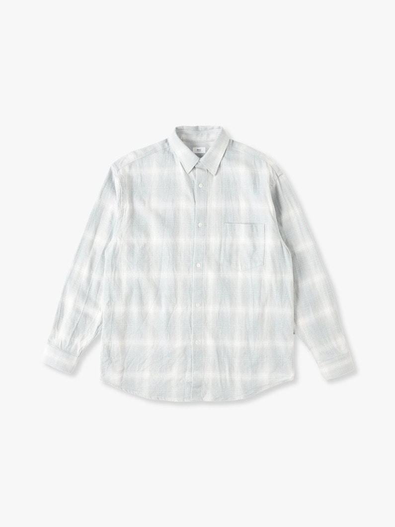 Indigo Checked Shirt 詳細画像 light gray 2