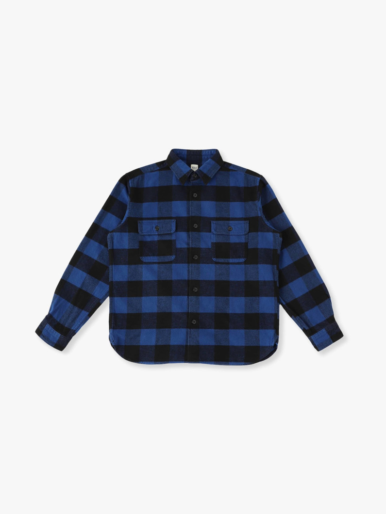 Heavy Twill Plaid Shirt 詳細画像 blue 3