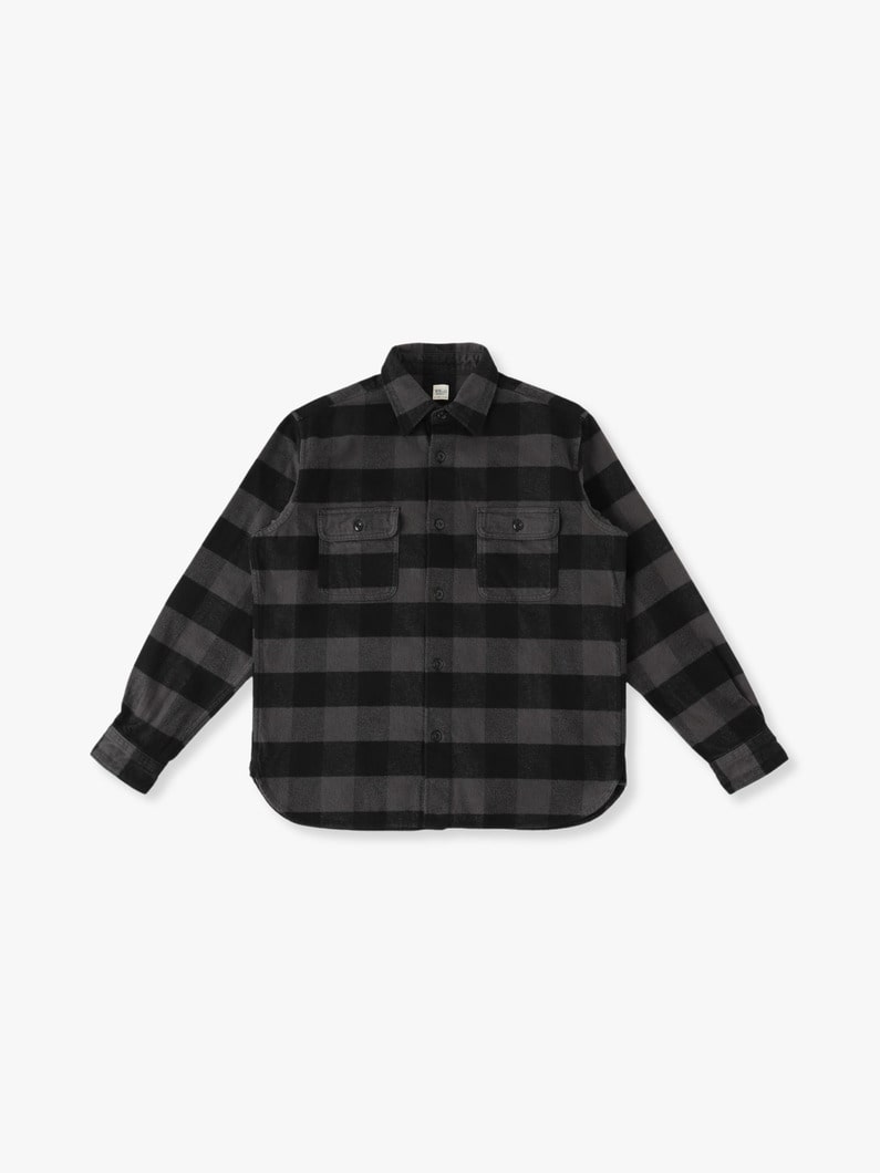 Heavy Twill Plaid Shirt 詳細画像 gray 1