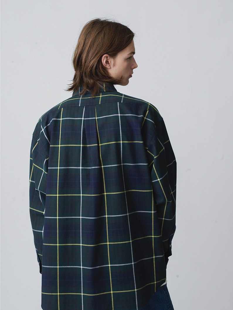 Checked Botton Down Shirt（navy） | シャツ 詳細画像 navy 2