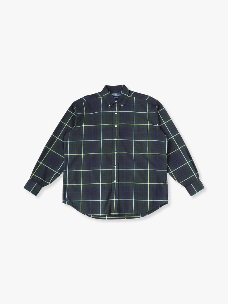 Checked Botton Down Shirt（navy） | シャツ 詳細画像 navy 3