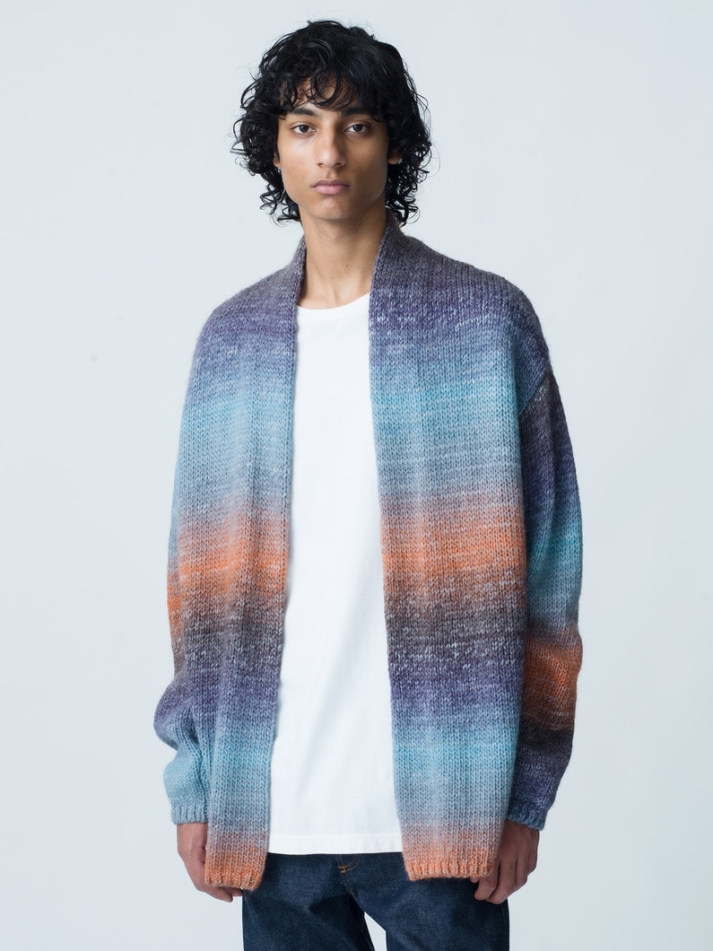 Gradation Wool Knit Cardigan 詳細画像 multi 1