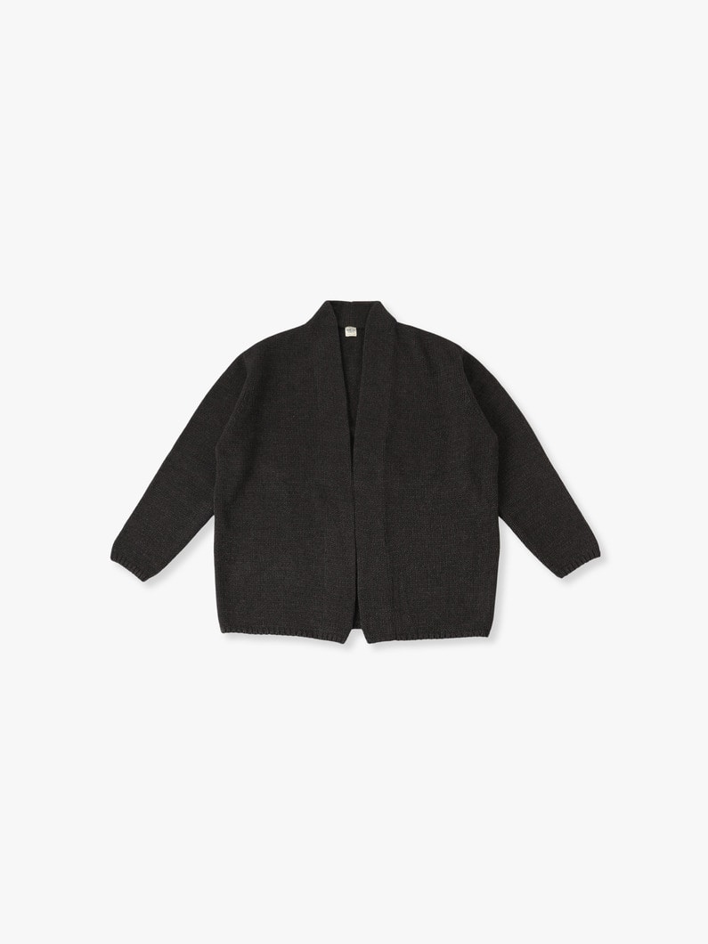 Wool Knit Cardigan 詳細画像 black