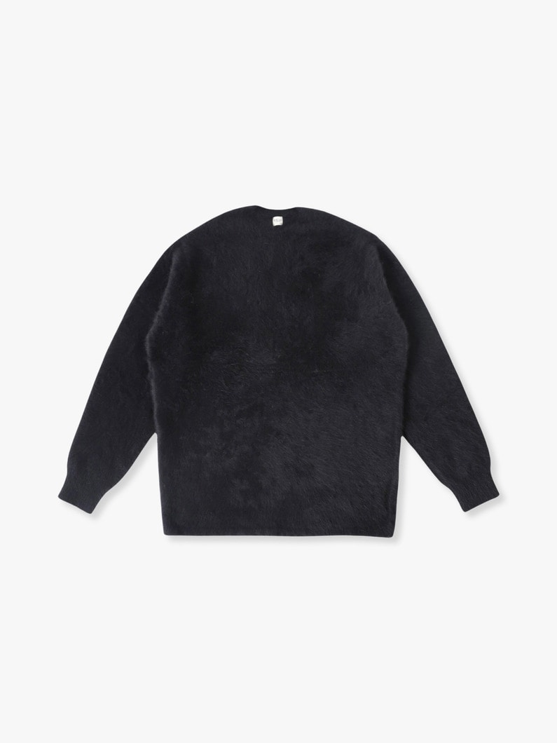 Fox Cashmere Doubleface Knit Pullover 詳細画像 black