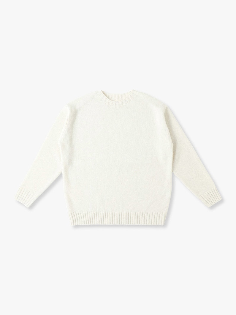 Wool Basic Knit Pullover 詳細画像 white 1