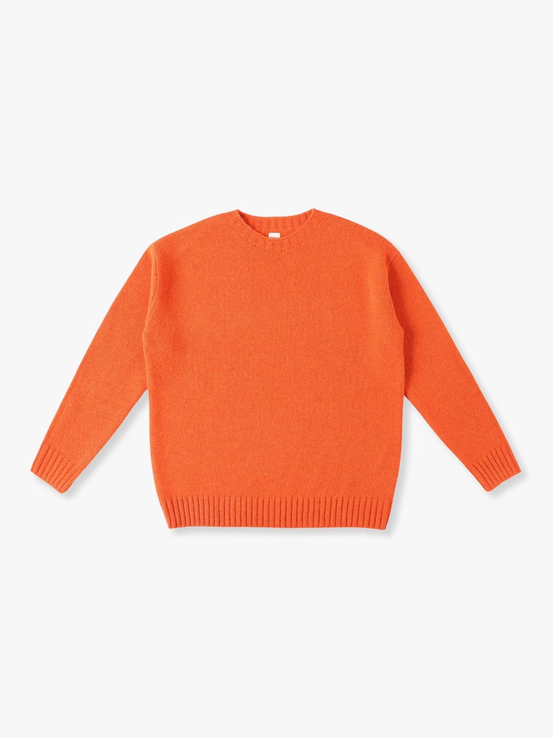 Wool Basic Knit Pullover 詳細画像 orange