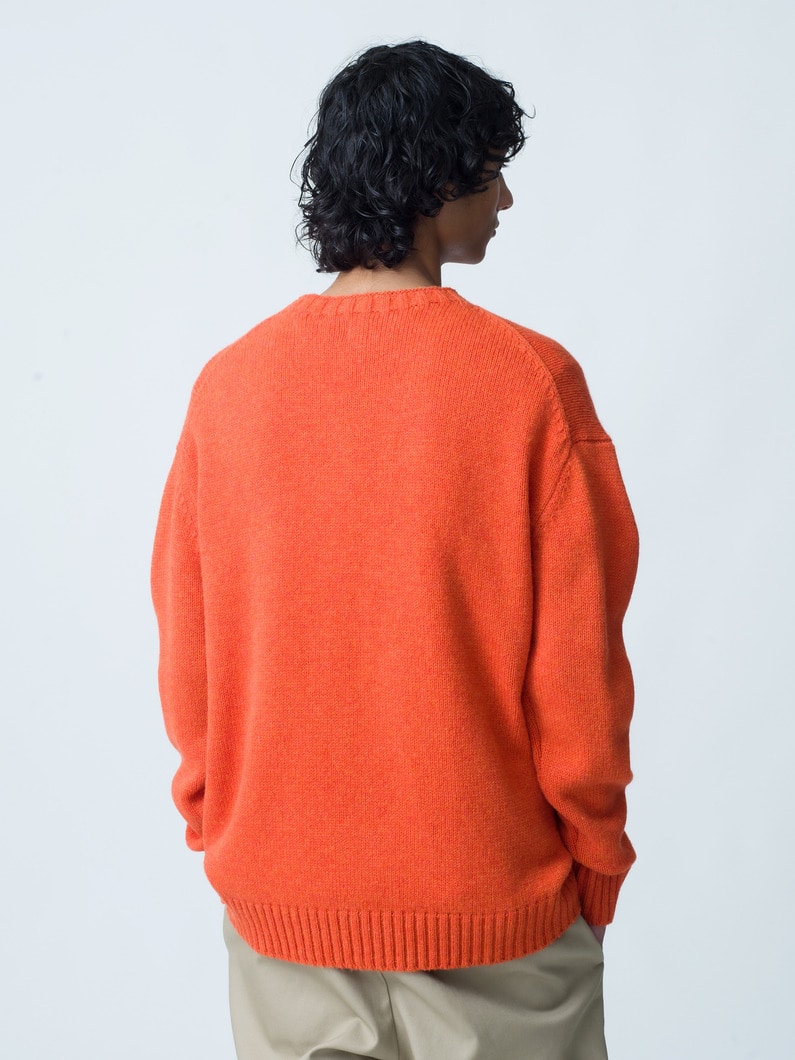 Wool Basic Knit Pullover | ニット 詳細画像 orange 2