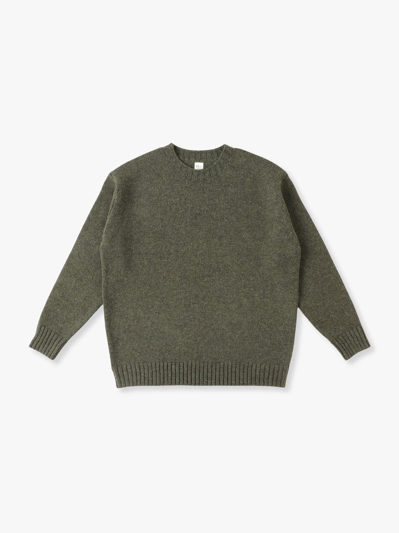 Wool Basic Knit Pullover 詳細画像 khaki 3