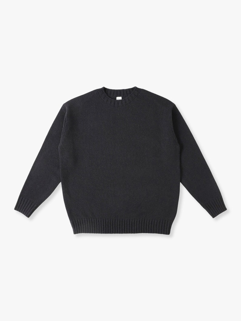 Wool Basic Knit Pullover 詳細画像 black