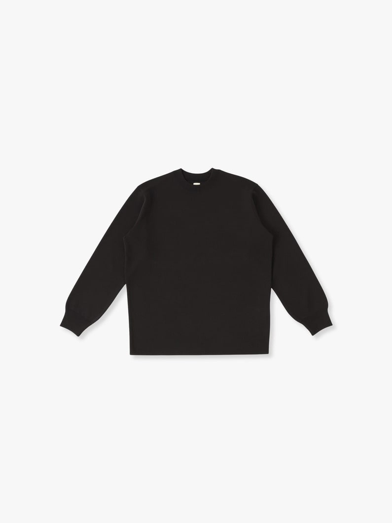 Wool Smooth Knit Pullover 詳細画像 black