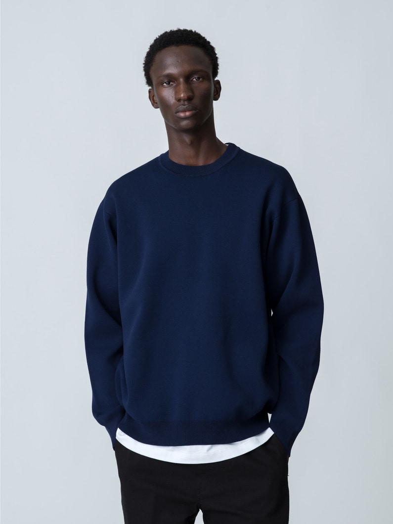 Cotton Knit Pullover 詳細画像 navy 1