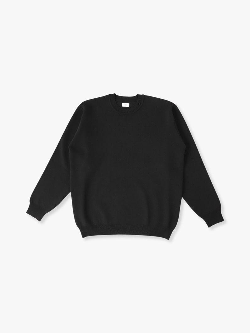 Cotton Knit Pullover 詳細画像 black 2