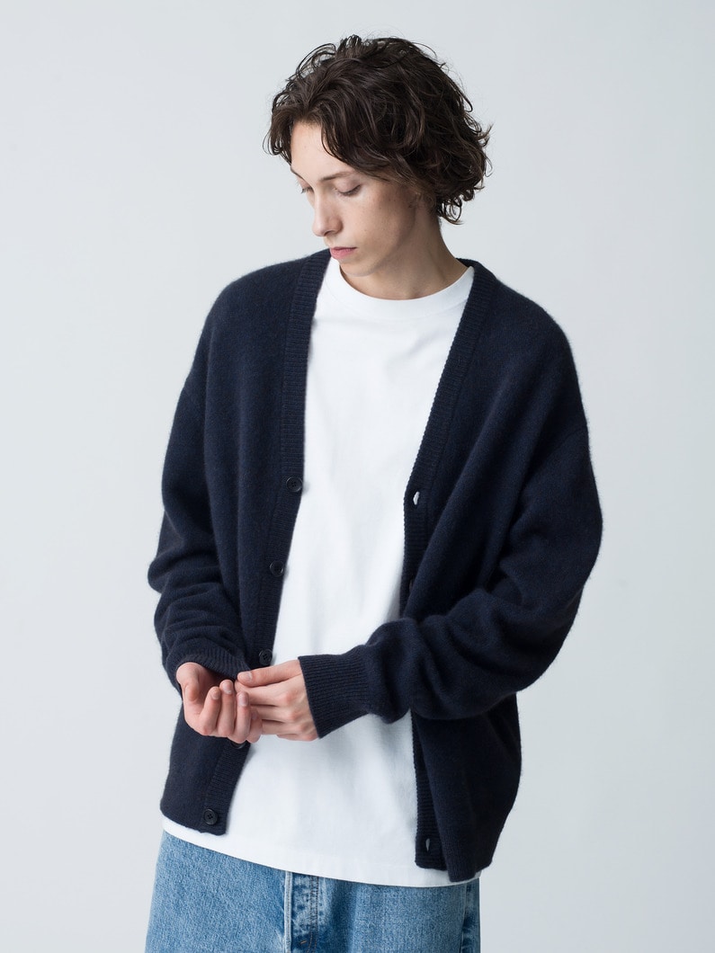 Yak Knit Cardigan 詳細画像 navy