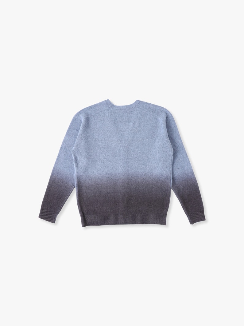 Gradation Knit Cardigan 詳細画像 charcoal gray 1