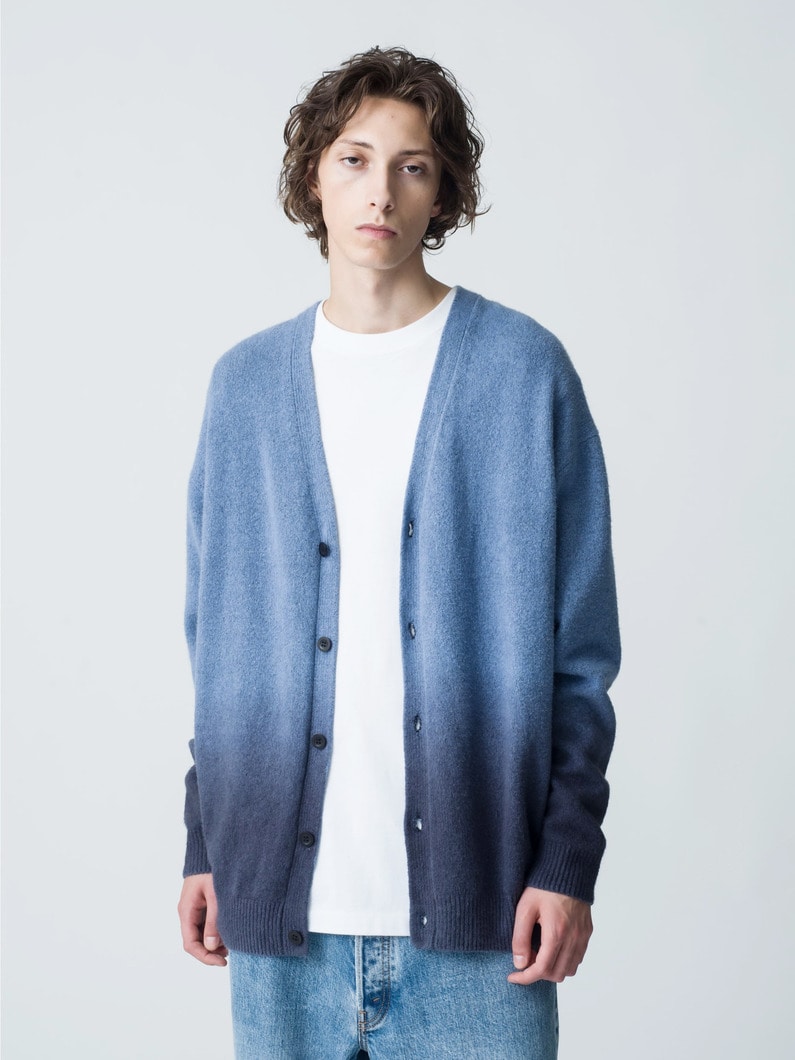 Gradation Knit Cardigan 詳細画像 navy