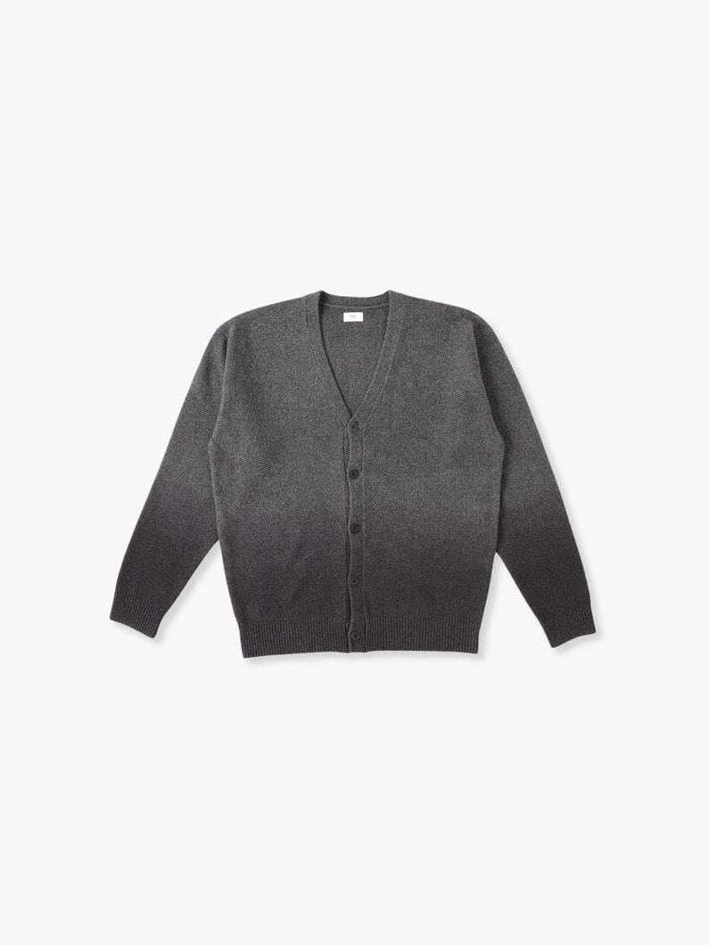 Gradation Knit Cardigan 詳細画像 charcoal gray 4