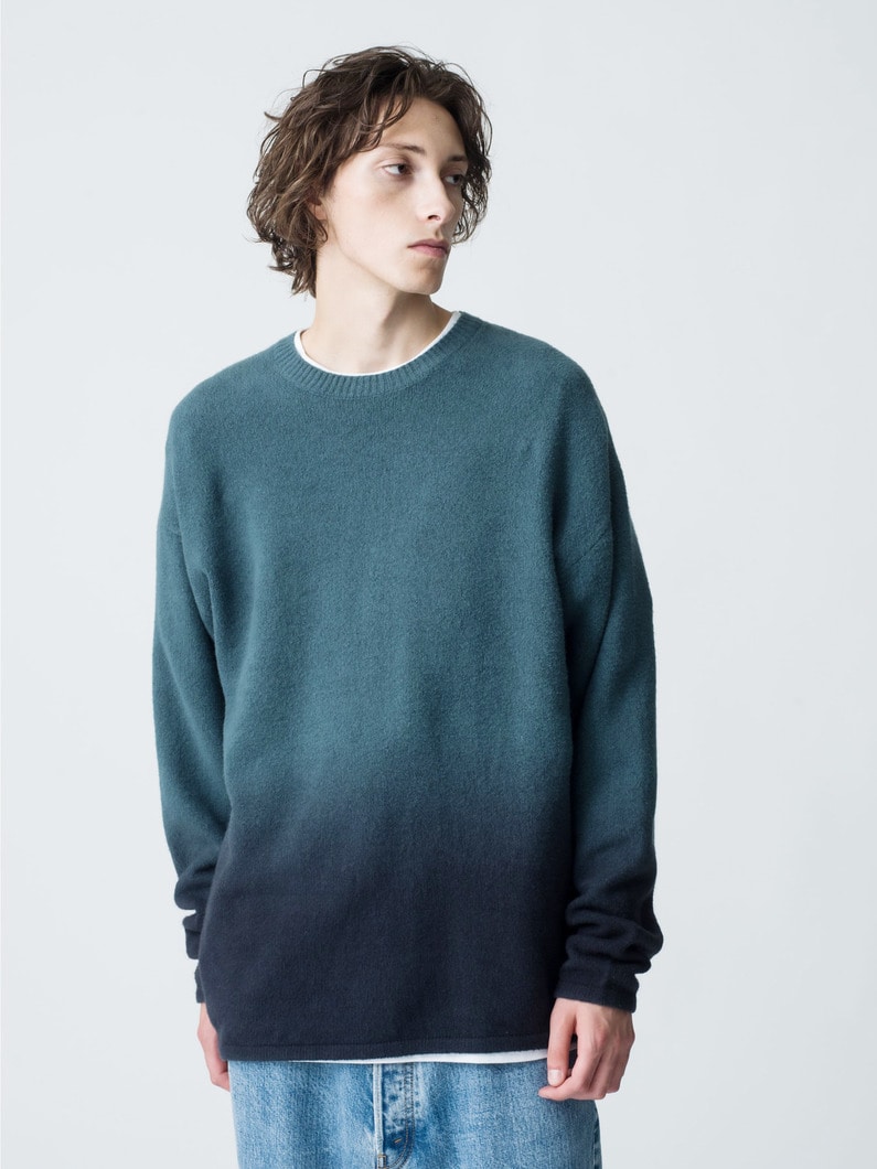 Gradation Knit Pullover 詳細画像 green 1