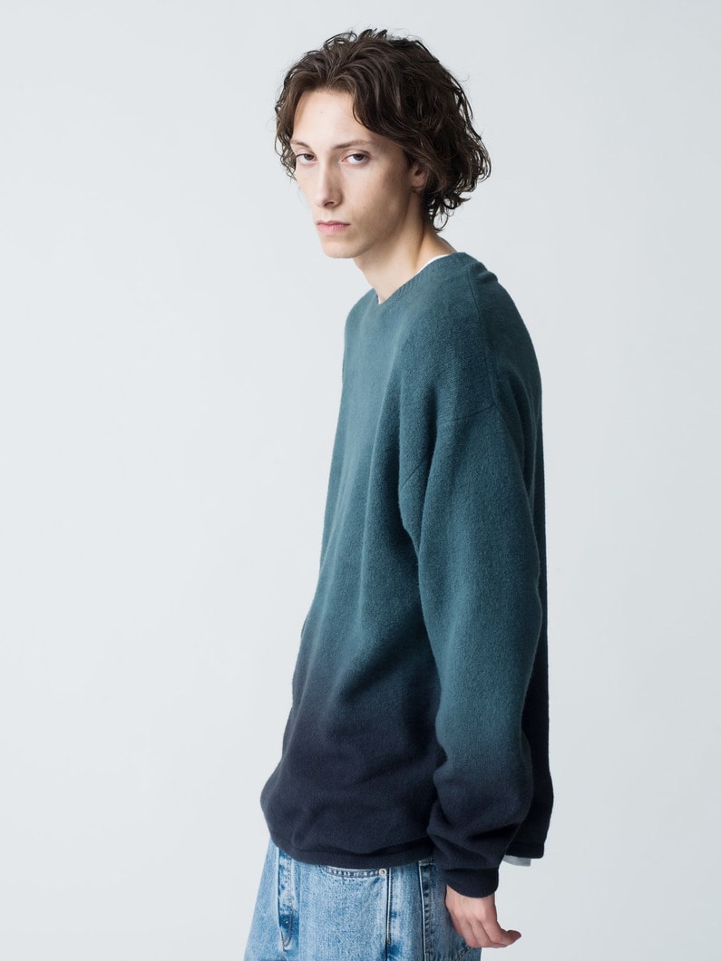 Gradation Knit Pullover 詳細画像 green 2