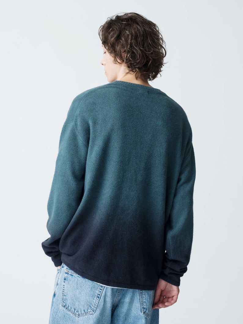 Gradation Knit Pullover 詳細画像 green 3