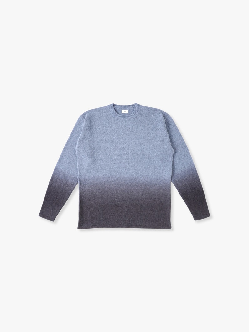 Gradation Knit Pullover 詳細画像 navy