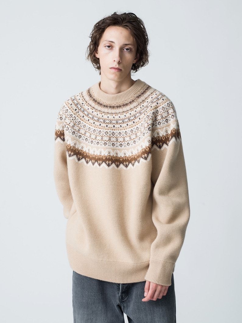 Nordic Knit Pullover（men） 詳細画像 beige 1