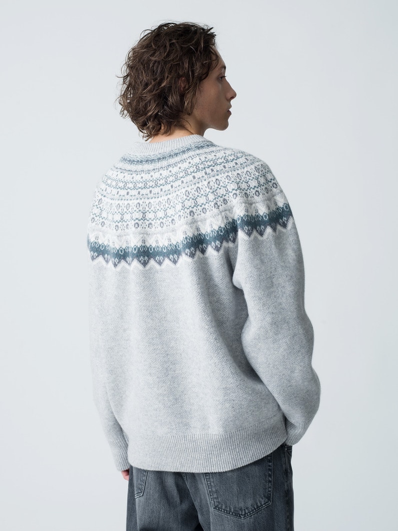 Nordic Knit Pullover（men） 詳細画像 gray 3