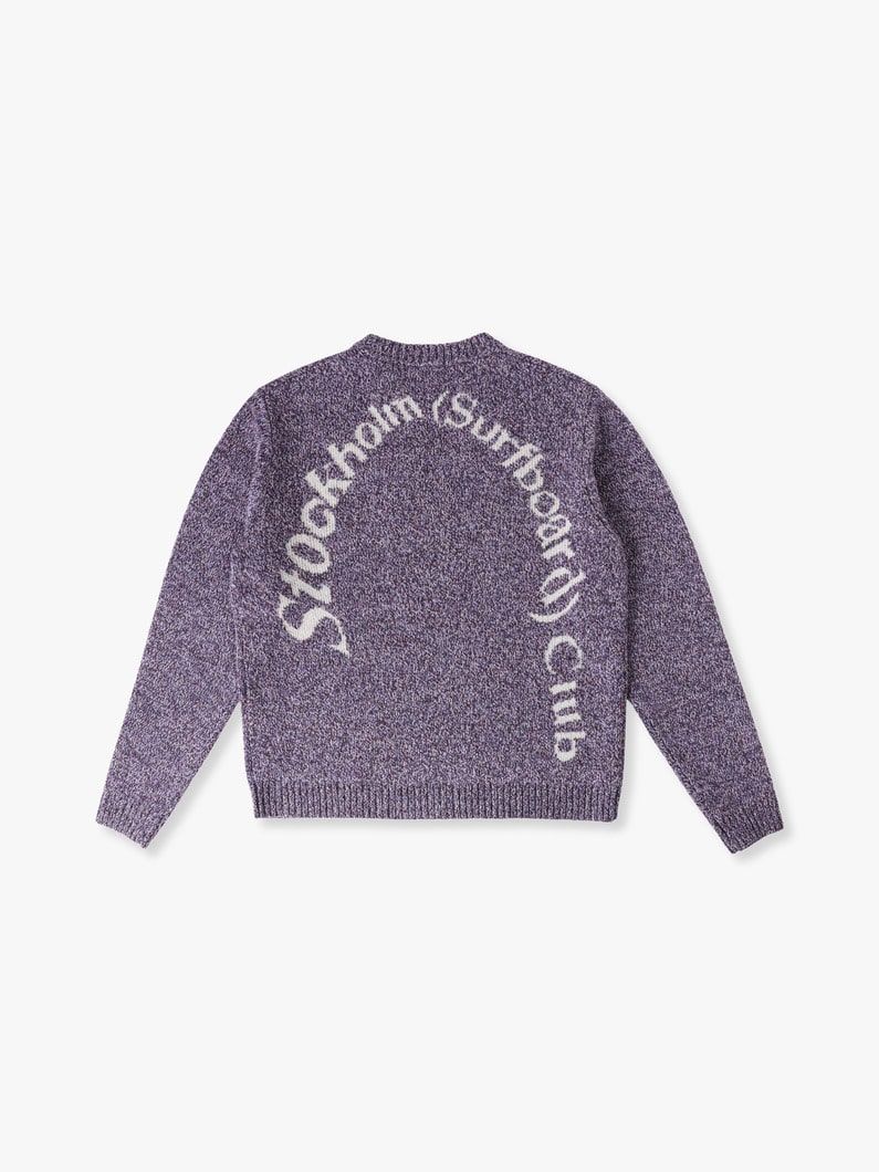 Logo Knit Pullover 詳細画像 purple 1