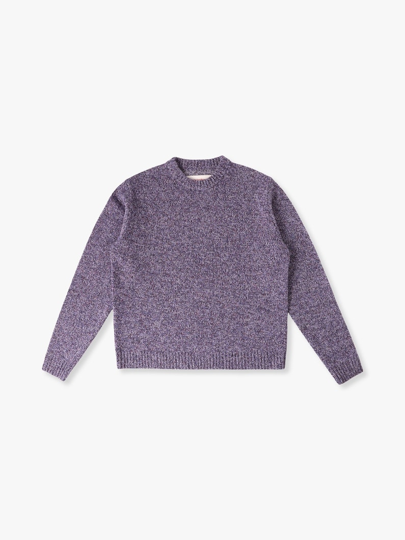 Logo Knit Pullover 詳細画像 purple 1