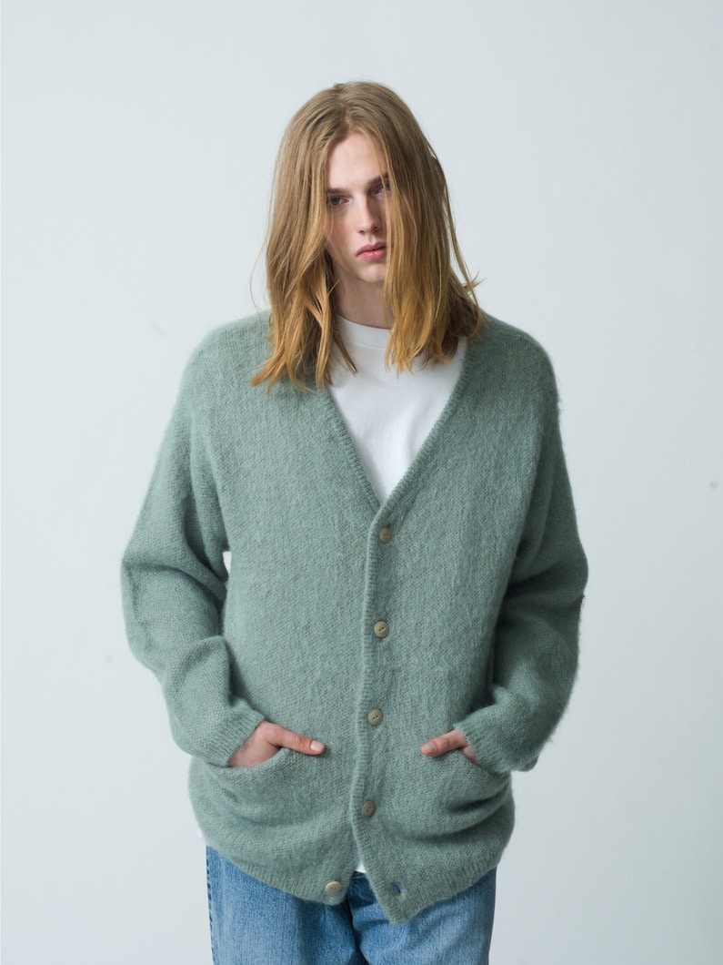 Mohair Knit Cardigan | ニット 詳細画像 mint 1