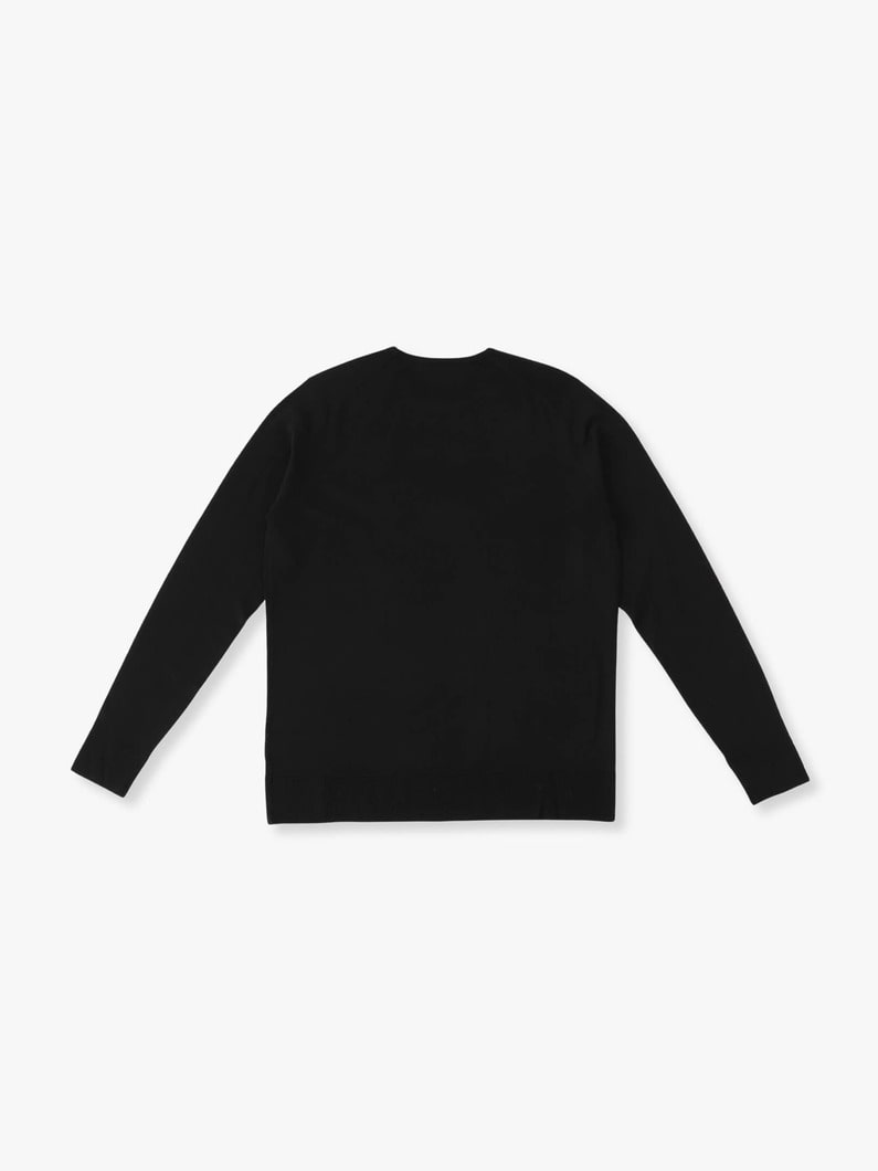 Merino Wool Knit Pullover 詳細画像 black 1