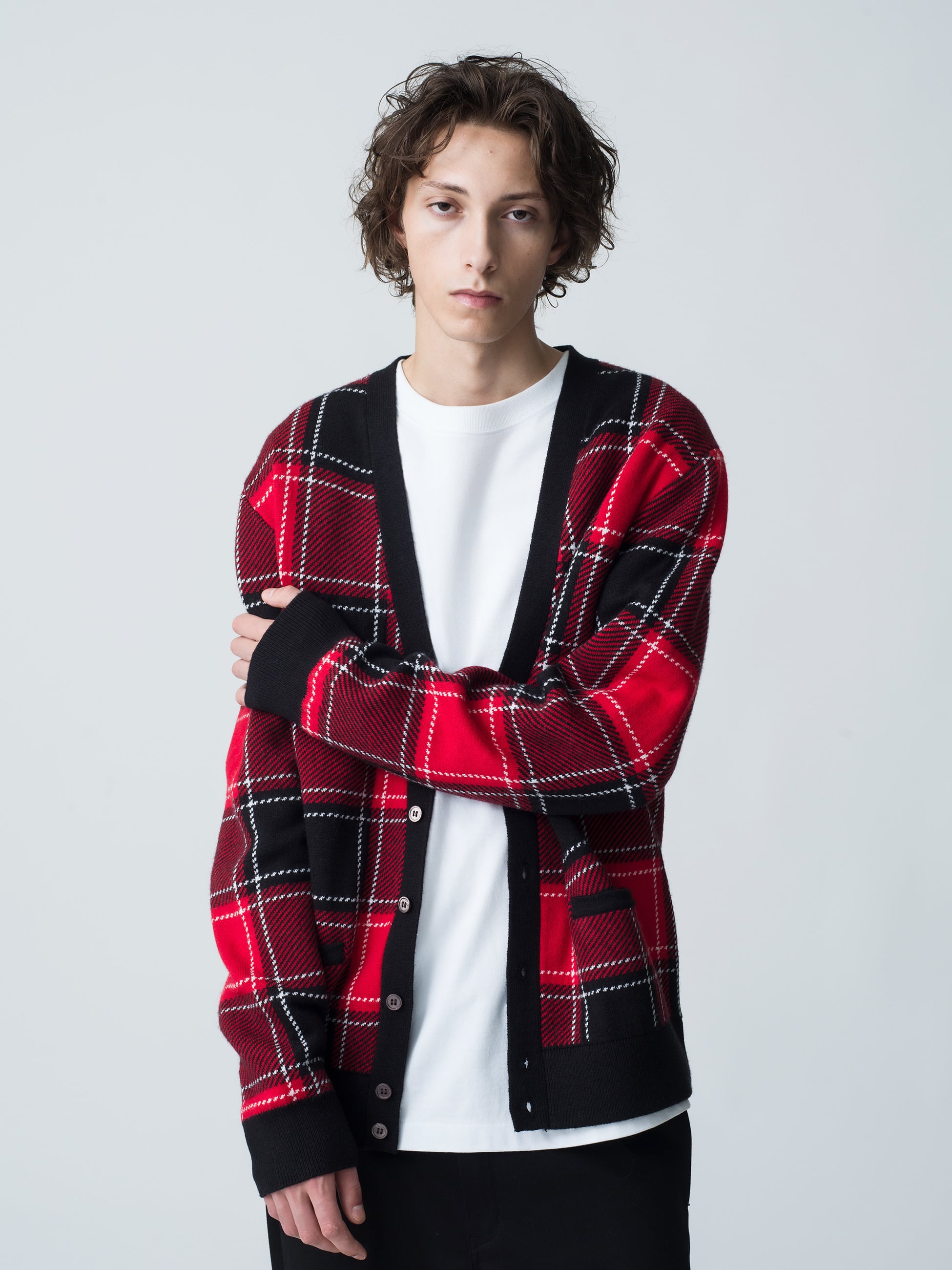 Jacquard Knit Cardigan（tartan）【ニット】｜NOON GOONS(ヌーン グーンズ)｜Ron Herman