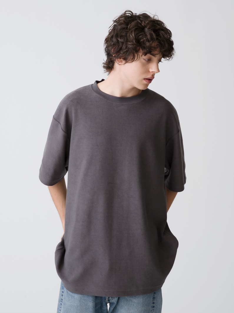 Micro Pile Tee 詳細画像 charcoal gray