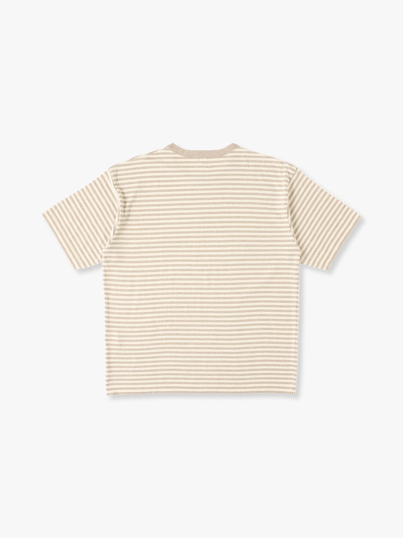 Undyed Striped Tee 詳細画像 gray 1