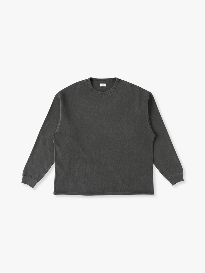 Glant Pique Long Sleeve Tee 詳細画像 black 2