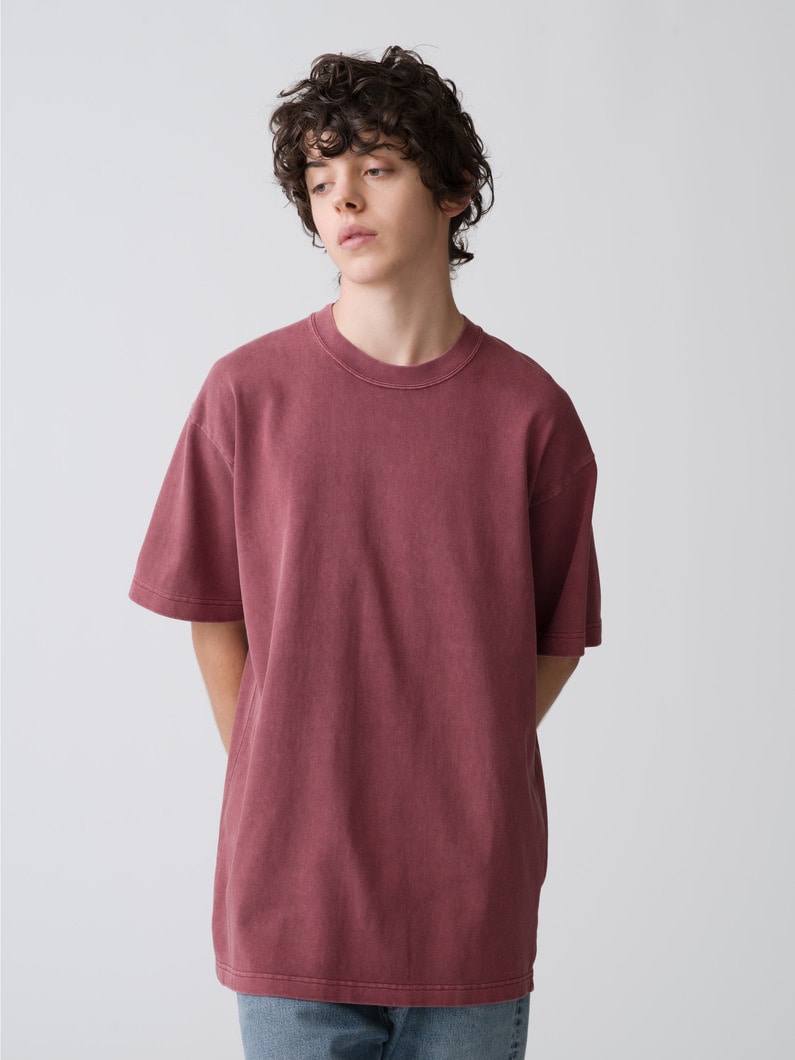 Clear Wash Tee 詳細画像 burgundy 1