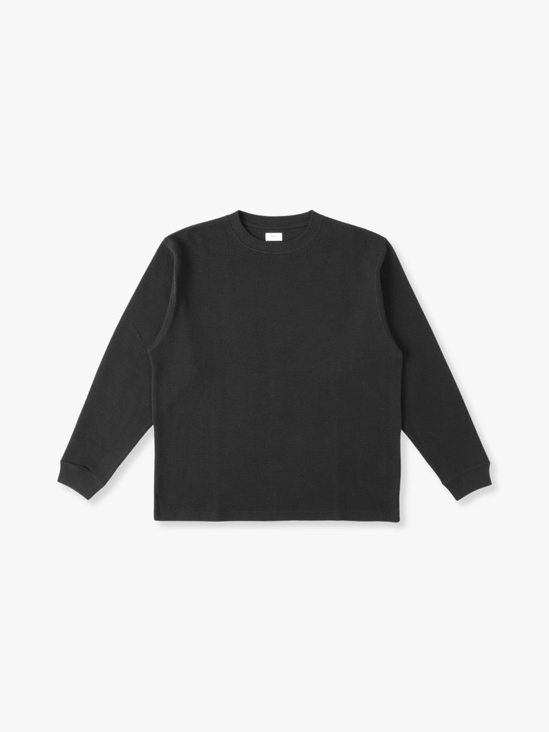 Smooth Waffle Knit Pullover 詳細画像 black