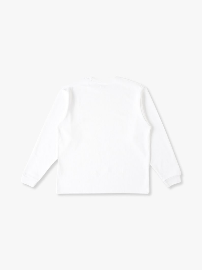 V Thick Long Sleeve Tee 詳細画像 white 1