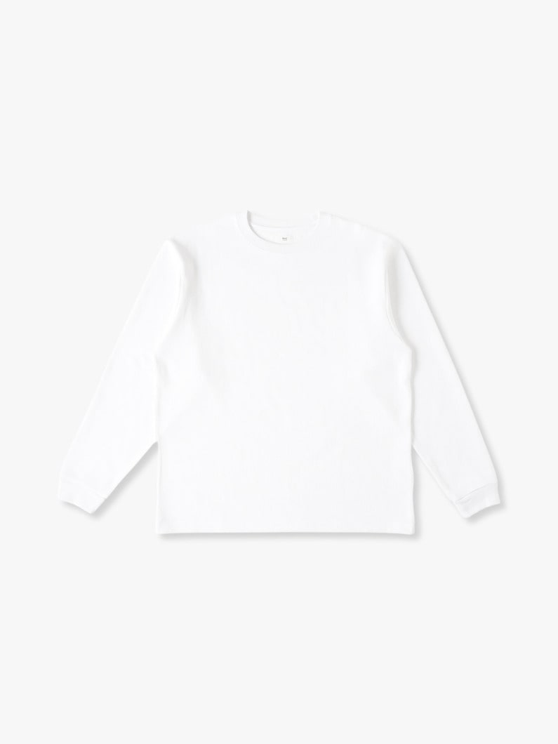 V Thick Long Sleeve Tee 詳細画像 white 2