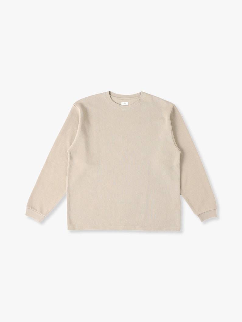 V Thick Long Sleeve Tee 詳細画像 beige 2