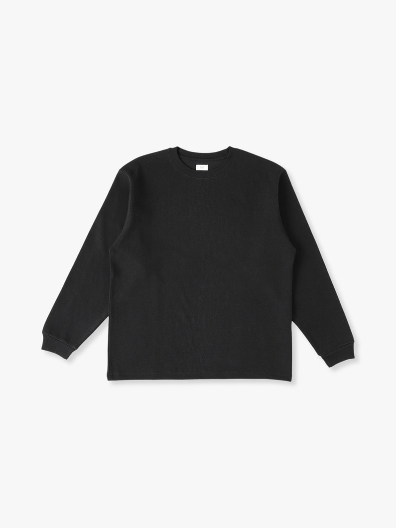 V Thick Long Sleeve Tee 詳細画像 black